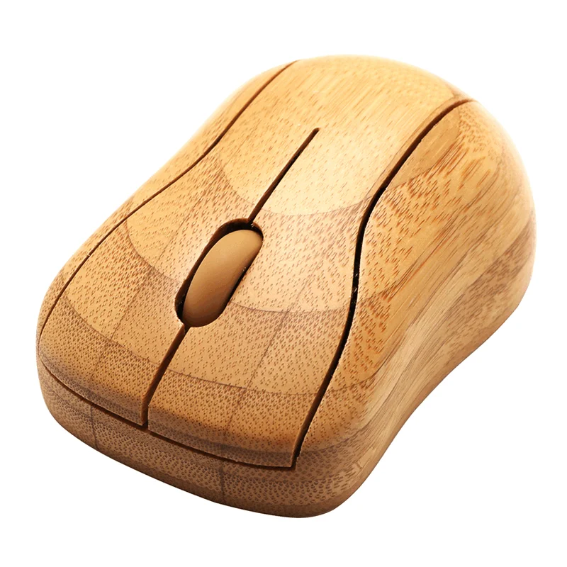 Factory Eco Friendly Wireless Bamboo Mouse Bamboo Computer Mouse Optical Wireless Mouse
