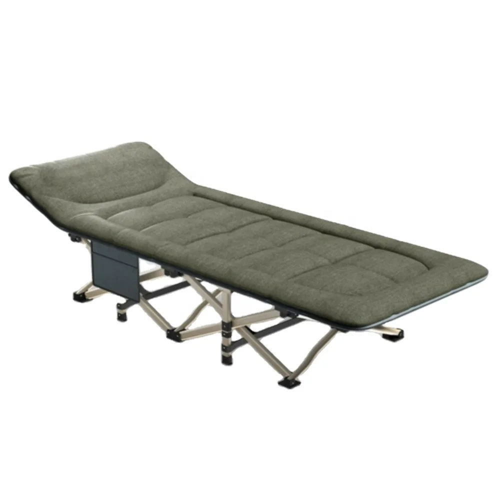 Low MOQ Save Room Easy Open &  Carrying  Portable Foldable Bed Camping Cot with Mattress Cot