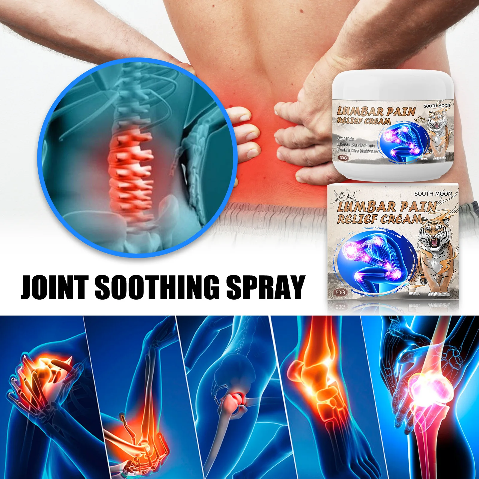 New Thick Care Treatment for Foot Pain Ankle Muscle Pain Relief Sponges 50g Tiger Sore Wholesale