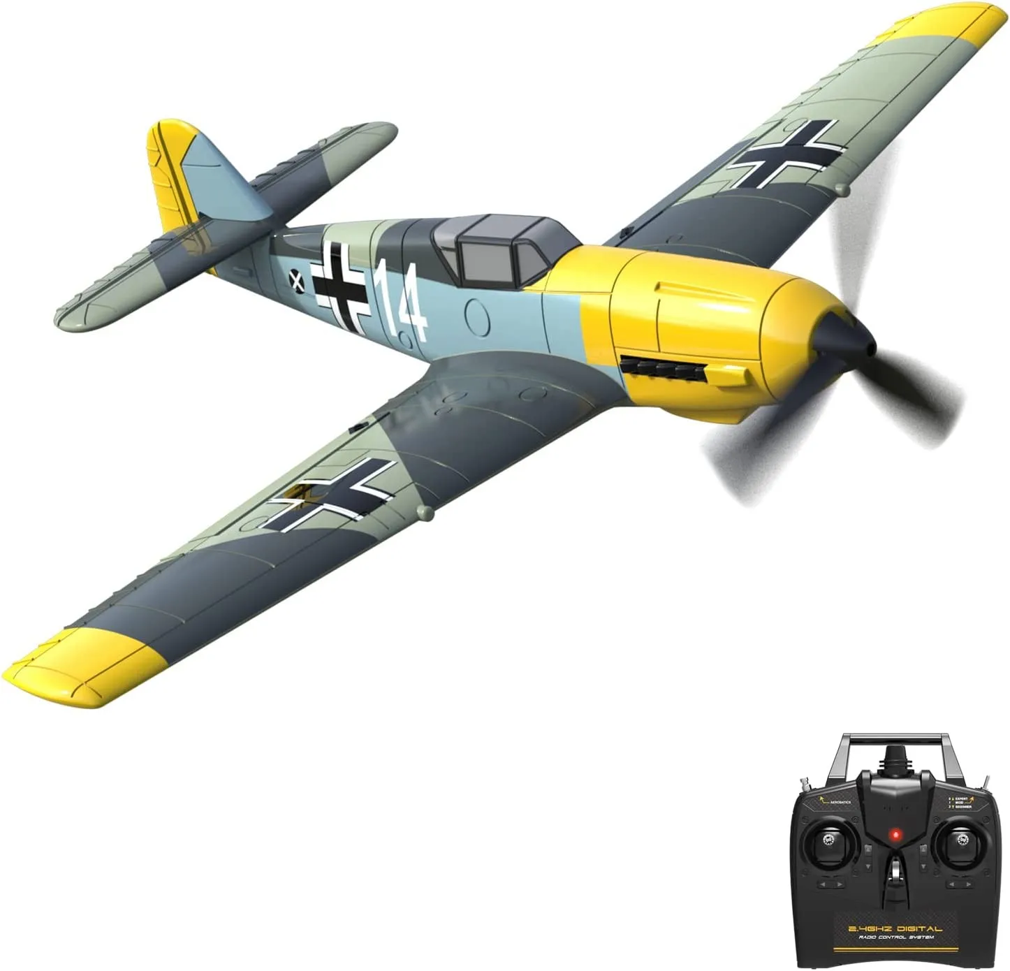 400 мм 4CH RC самолет BF 109 Warbird для начинающих Электрический уличный пенный
