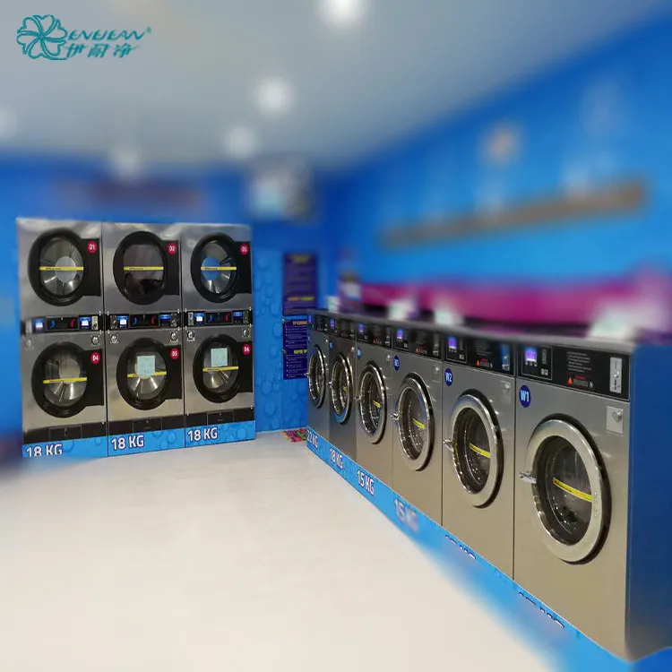 New type self-service double deck washing machine, washer and dryer