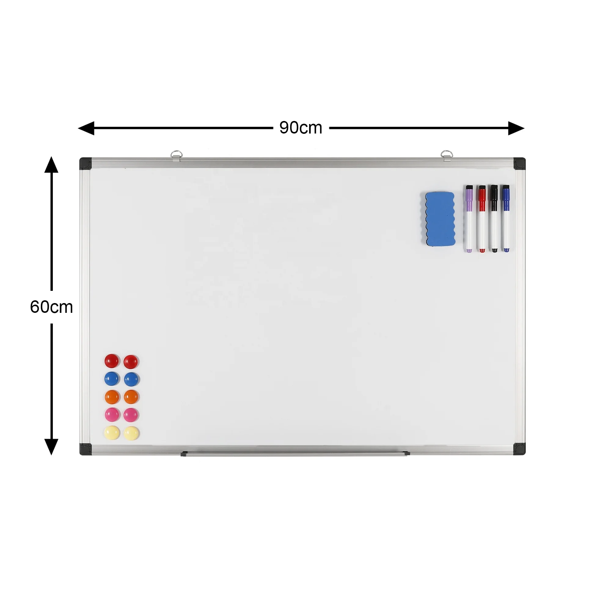 Magnetic Dry Erase Board Aluminium Frame Whiteboard Single Sided for School Office Supplier