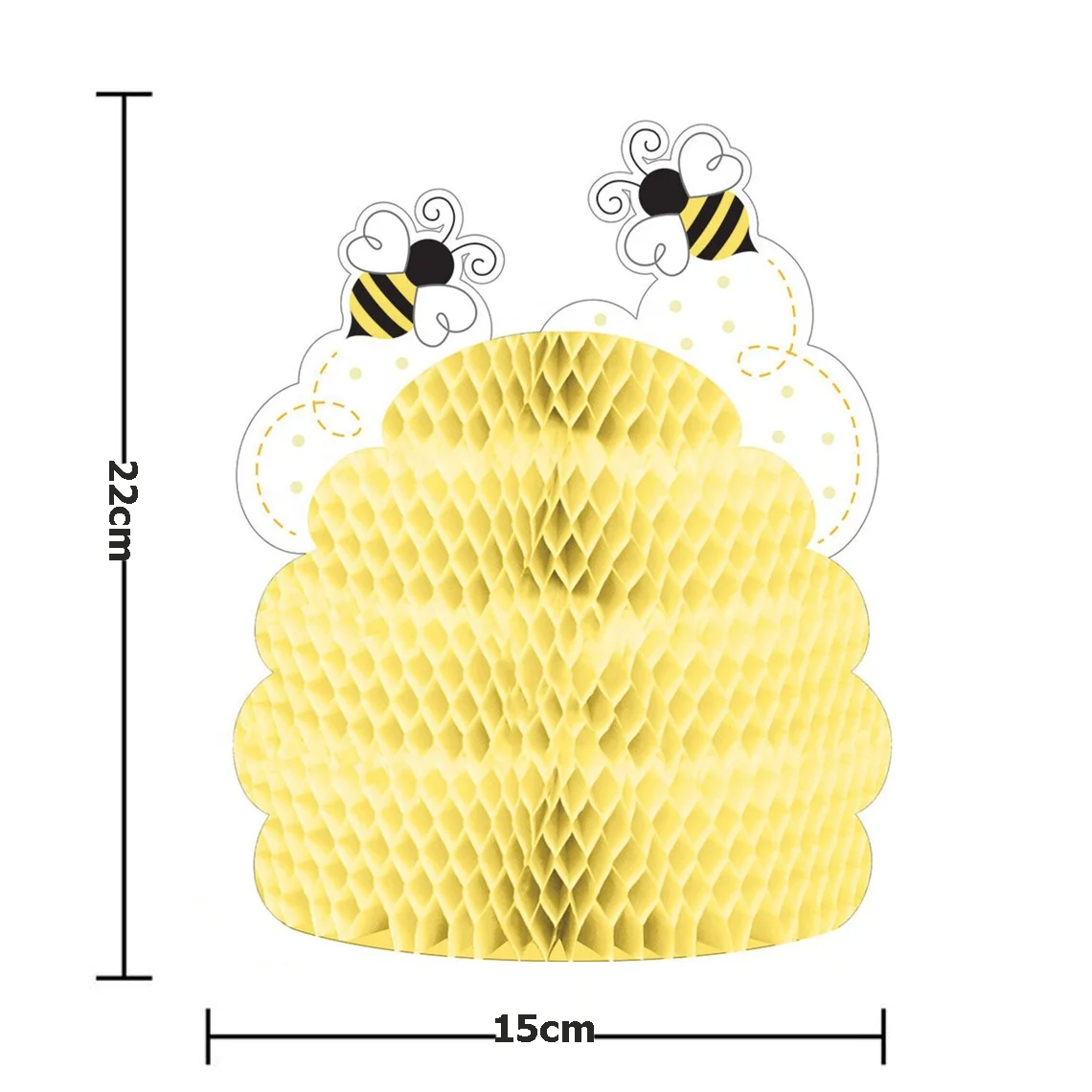 HAWIN 3PCS Bees theme Party Centerpiece Decorations Birthday honeycomb table decoration