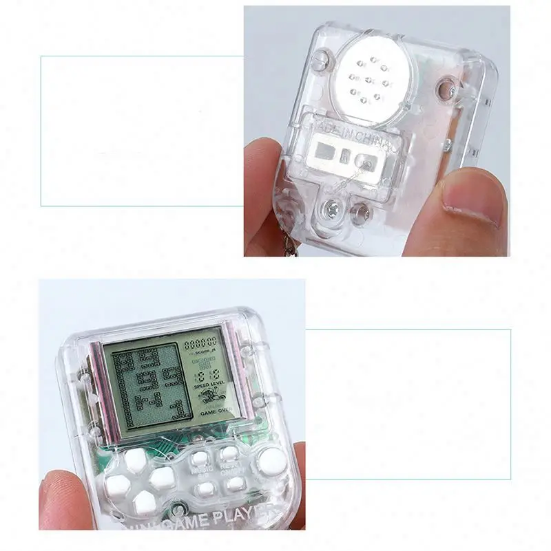 Cute Many Colors Mini Children Retro Nostalgic Toys Stand Alone Handheld Game Console Game Console Keychain
