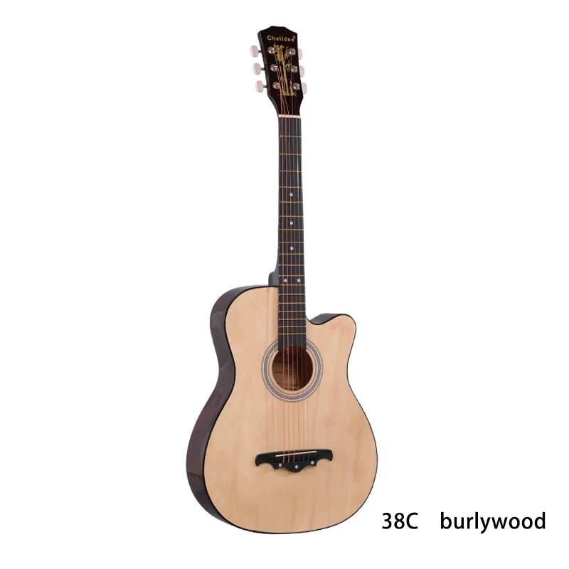 Wholesale Cheap Musical Instruments Basswood High Quality Kids 38 Inch Beginner Acoustic Guitar