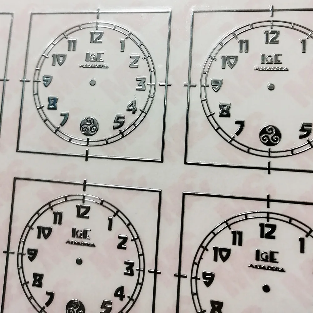 Выполненный на заказ лучший новый циферблатом 3d никель-металл производства Круглый циферблат этикетка наклейка