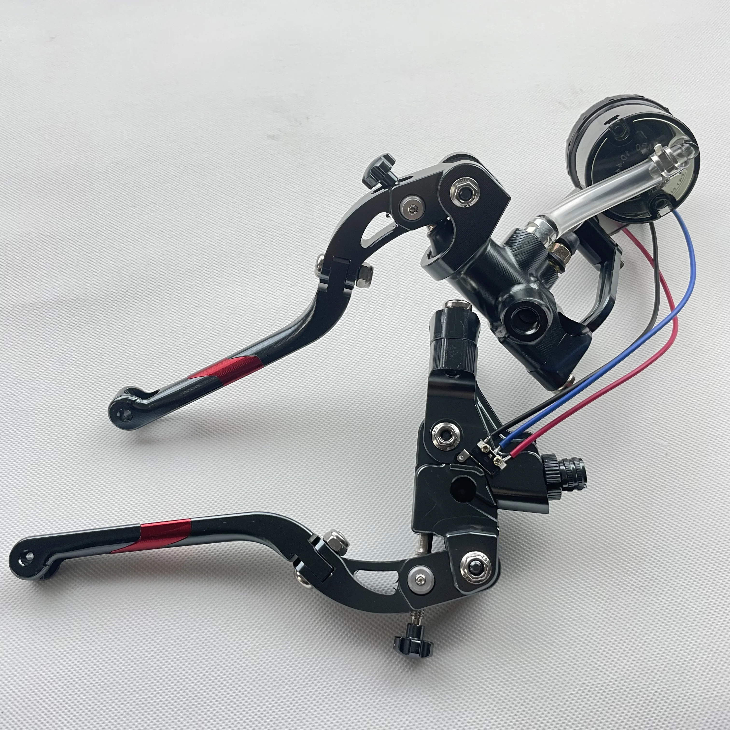 Motorcycle Hydraulic Brake Master Cylinder Pump Right Lever CNC Aluminum Universal 22mm Anodized Color 17.5mm Racing Motorcycle