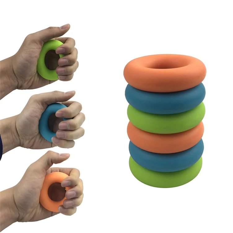 Carpal Expander Muscle Workout Durable Gym Fitness Silicone Adjustable Hand Grip 20-80LB Gripping Ring Finger Forearm Trainer