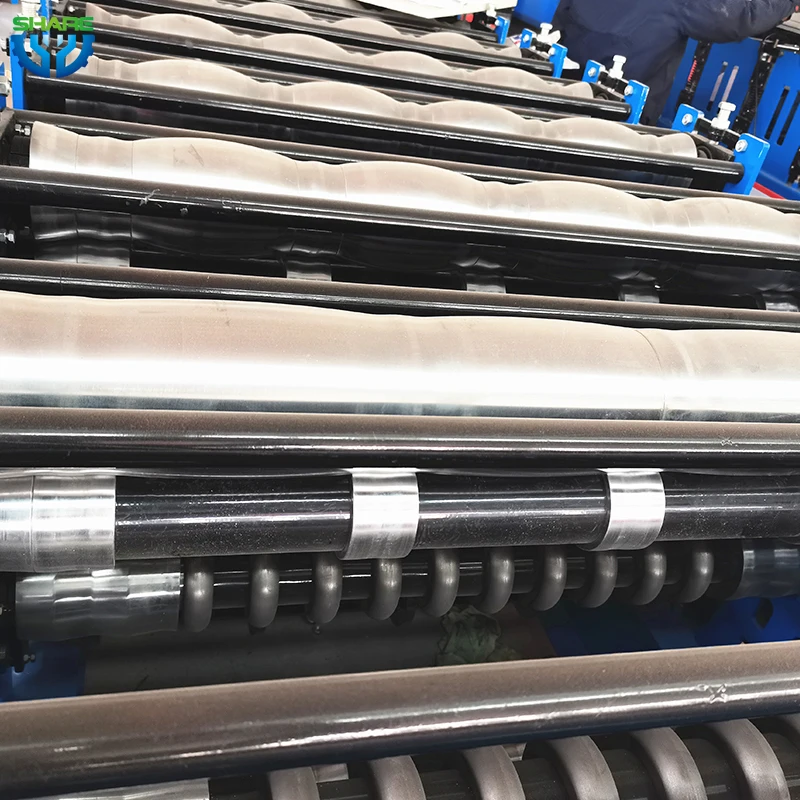 Three Layer Zinc Sheet 3 Roller Steel Plate Roll Bending Roofing Sheet Making Machine 3 in One