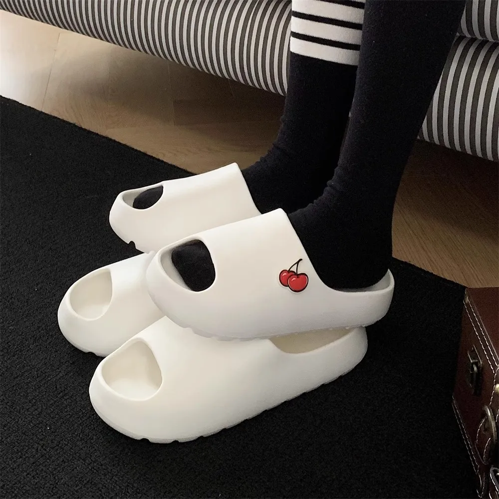 XIXITIAO new slippers eva 2024 summer fruit cherry soft ladies cute home indoor fancy slides slippers and sandals for women