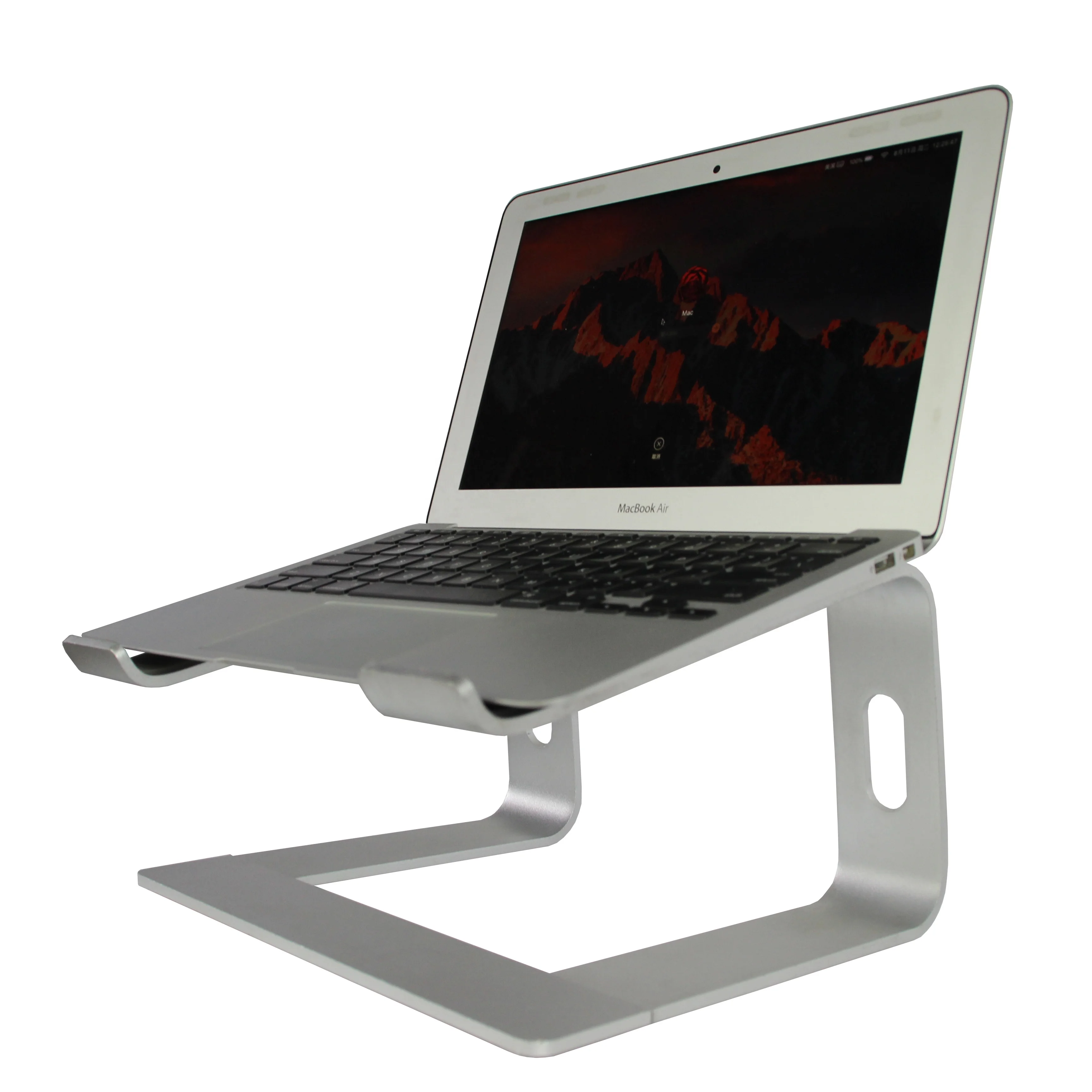 
Silver style high quality portable aluminum laptop computer table stand for bed 