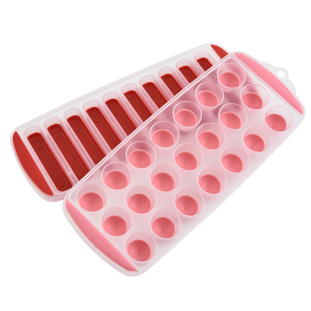 Easy Push and Pop Out Silicone Ice Stick Cube Trays Water Bottle Ice Stick Tray