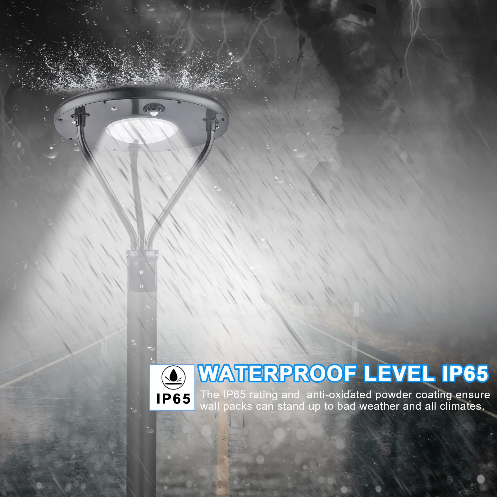 High Quality Black Outdoor Park Square Lighting Street Lamps 20W 25W 40W All In One Waterproof Solar Garden Light