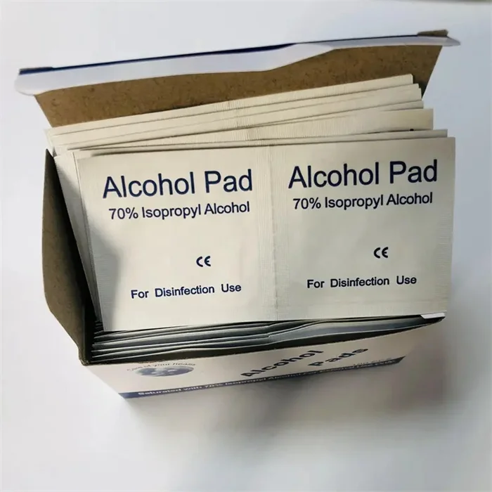 High Quality Nail Art Wet Wipes Disposable 70% Isopropyl Alcohol Pads For Disinfection Use