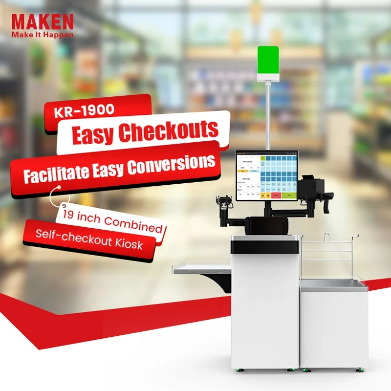 KR-1900 Payment terminal android touch screen kiosk automated self supermarket self checkout machines