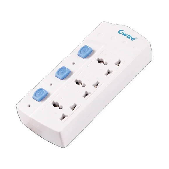 Universal  Socket  Plugs Tower Extension Leads With Individual Switches