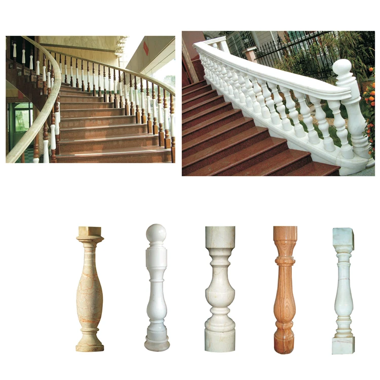 
Exterior marble granite balcony decorative balustrade stone design cheap price for step 