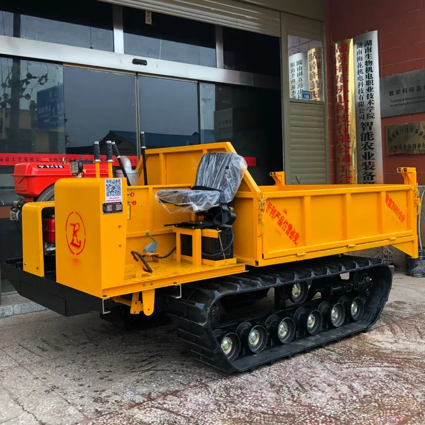 Fixed flat plate dumper mini tractor muddy ground forest farm used crawler dump