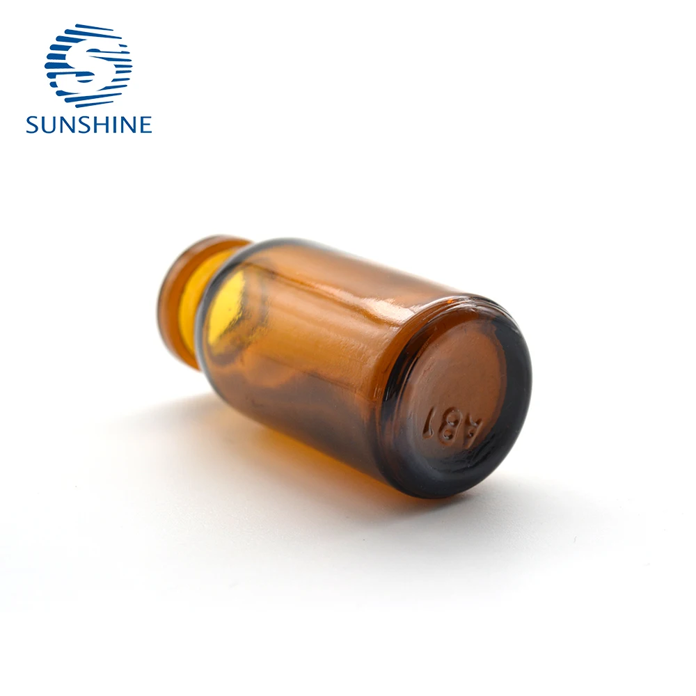 Wholesale 10 ml Brown and Amber Glass Moulded Bottle or vial for Antibiotic or Vaccine Packaging