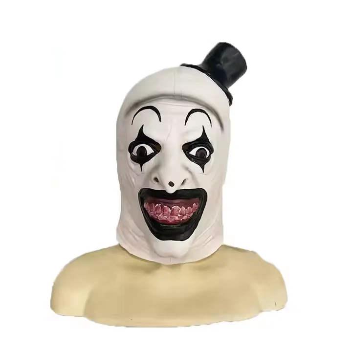 Хэллоуин латексная маска Oni Clown в стиле фильма Ужасы Косплей Аниме Реквизит для вечеринок и новогодней вечеринки шляпа головной убор
