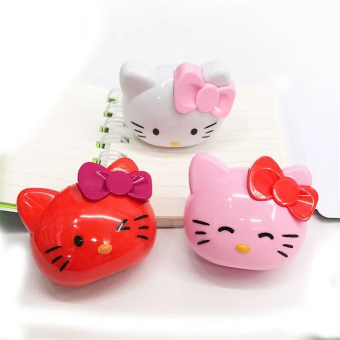 Indonesia New products Custom office school pretty stationery portable Kawaii cat shaped plastic sharpener for pencil school