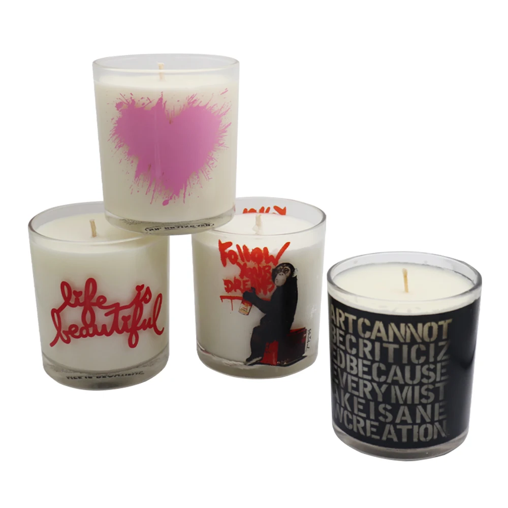 zhongyi scented soy wax candle in glass jar, gifts candle