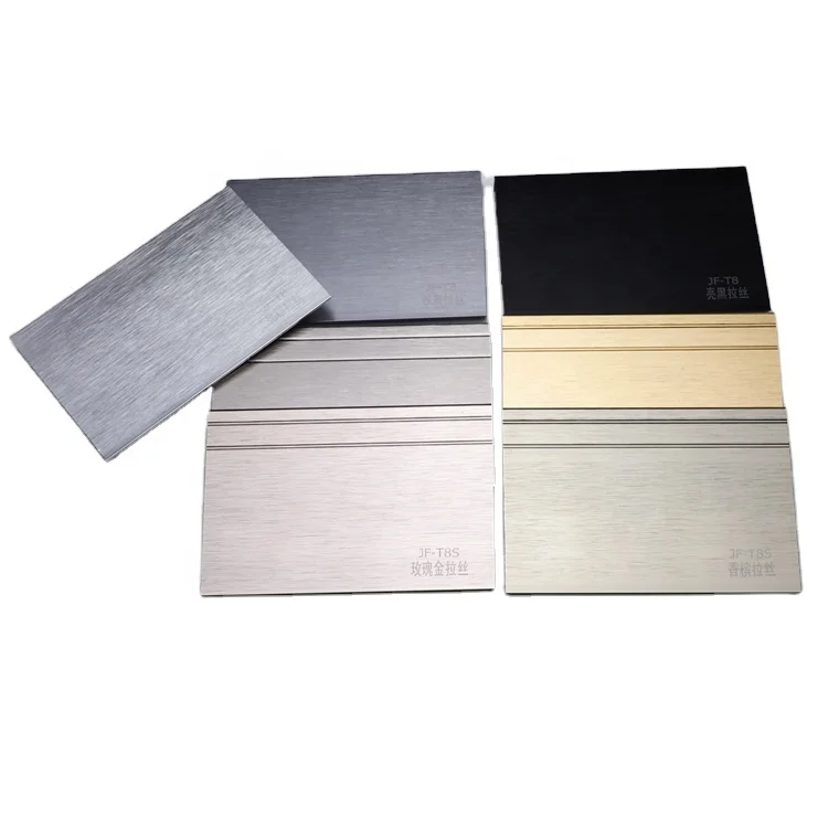 
Free Sample OEM Logo Customized aluminium flooring accessories for skirting line 