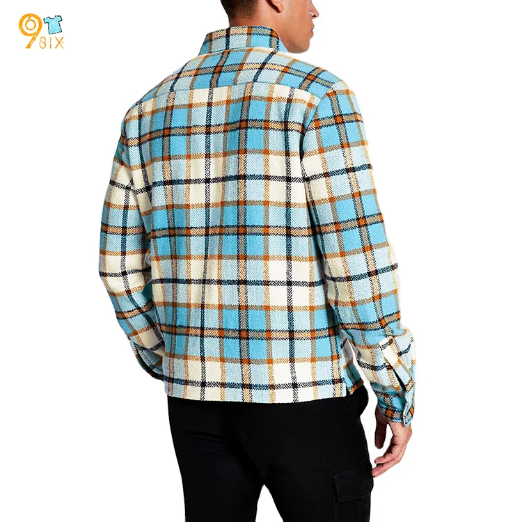 Wholesale Custom Hot Sale Long Sleeve Jackets For Men Outdoor Winter Plaid Jackets