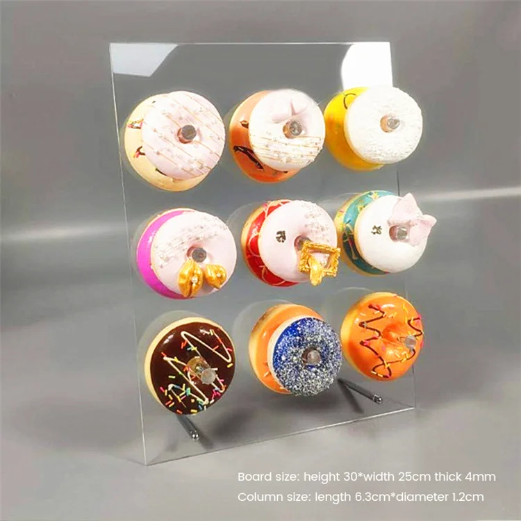 
Factory Wholesale Superior Quality Custom Clear Acrylic Donut Display Stands 
