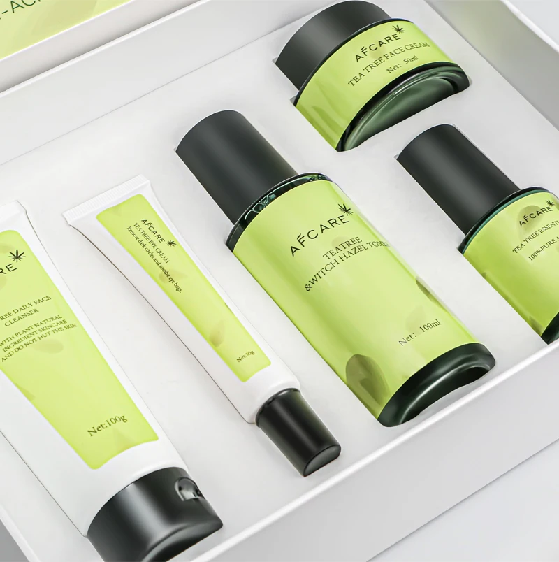 Best Skin Care Set From Korea Paraben-free Anti-Acne & Repair and Witch Hazel & Tea Tree Face Care for Women Skin Care Set