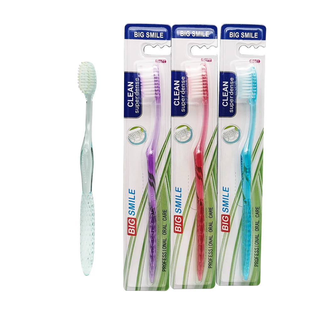 China Supplier Cheapest Tooth brushes Adult Toothbrush Soft Nylon Bristles Soft Toothbrush