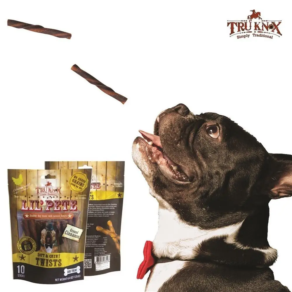 
Truknox Natural Soft and Chewy Made with HUMAN GRADE Chicken Meat and Cinnamon Snack Dog Treats 