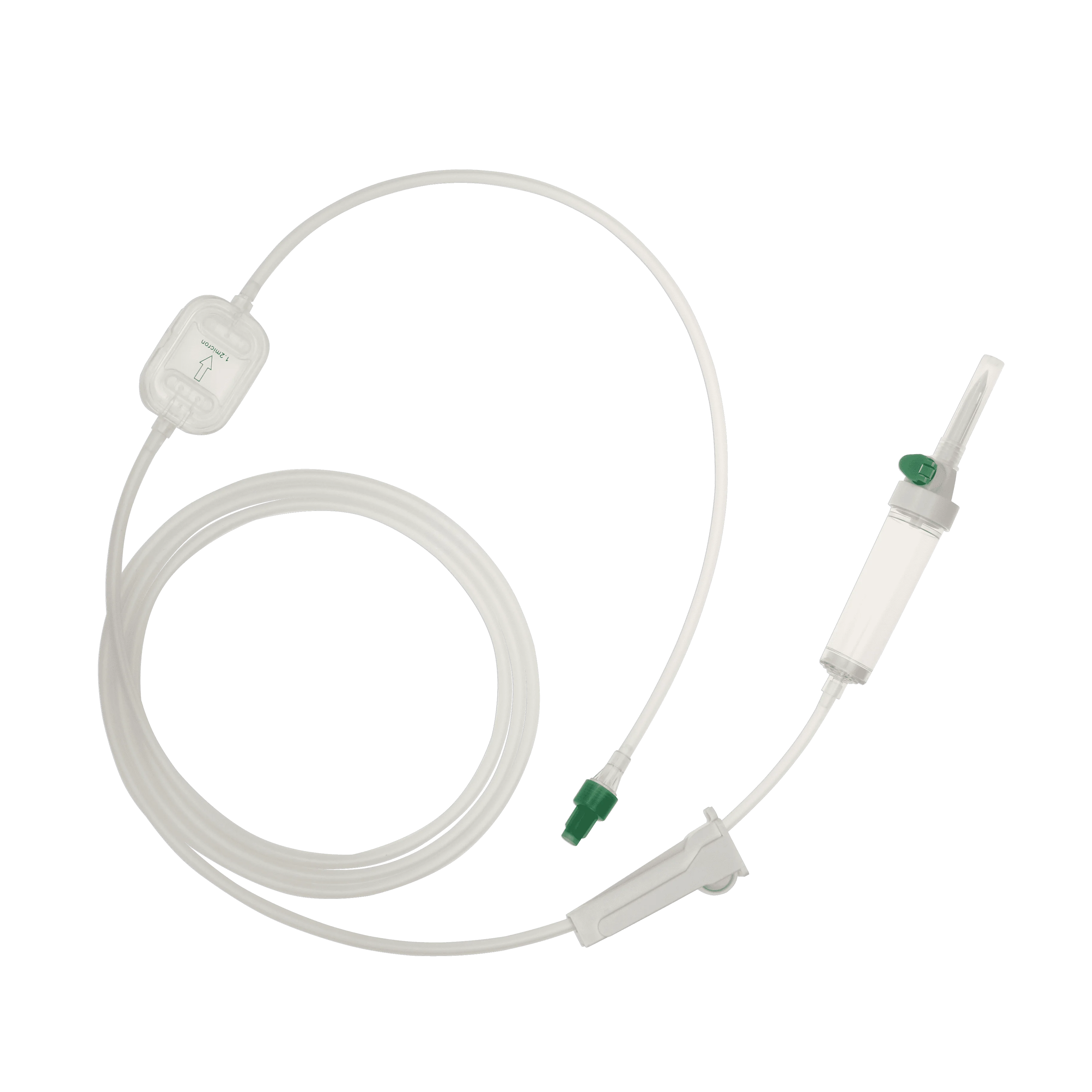 Disposable medical infusion set  ,infusion giving set ,IV administration set with needle free Y connector
