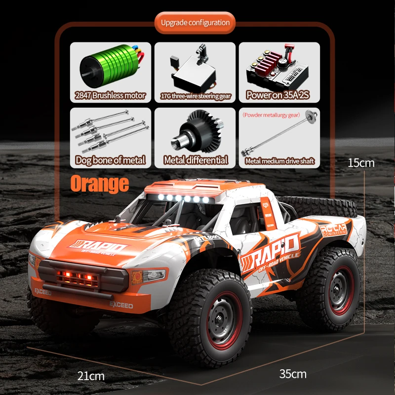 New racing vehicle 70km/h rc car drift rc car 4x4 high speed off road 120m brushless strong power
