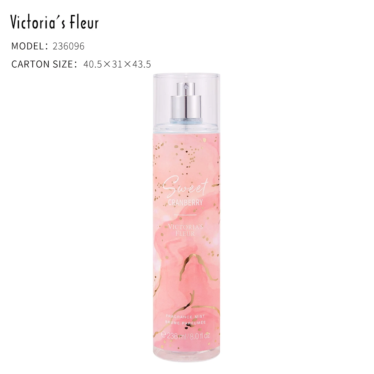 VICTORIA`S FLEUR Long Lasting Perfume 236ML Ladies Body Spray Original Women Perfumes