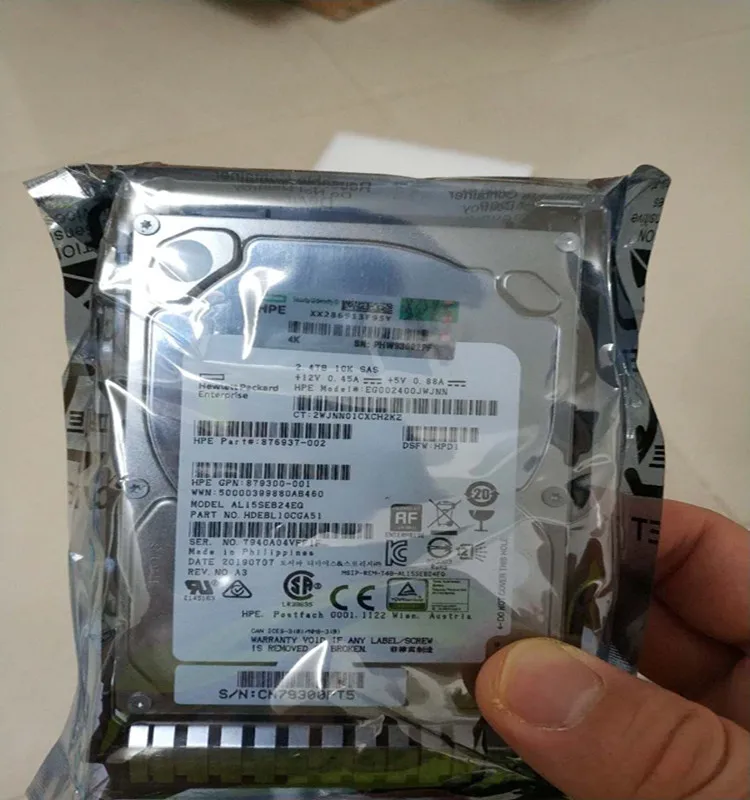 881457-B21 HPE 2.4TB SAS 12G Enterprise 10K SFF 2.5in SC 3yr Wty 512e Digitally Signed Firmware