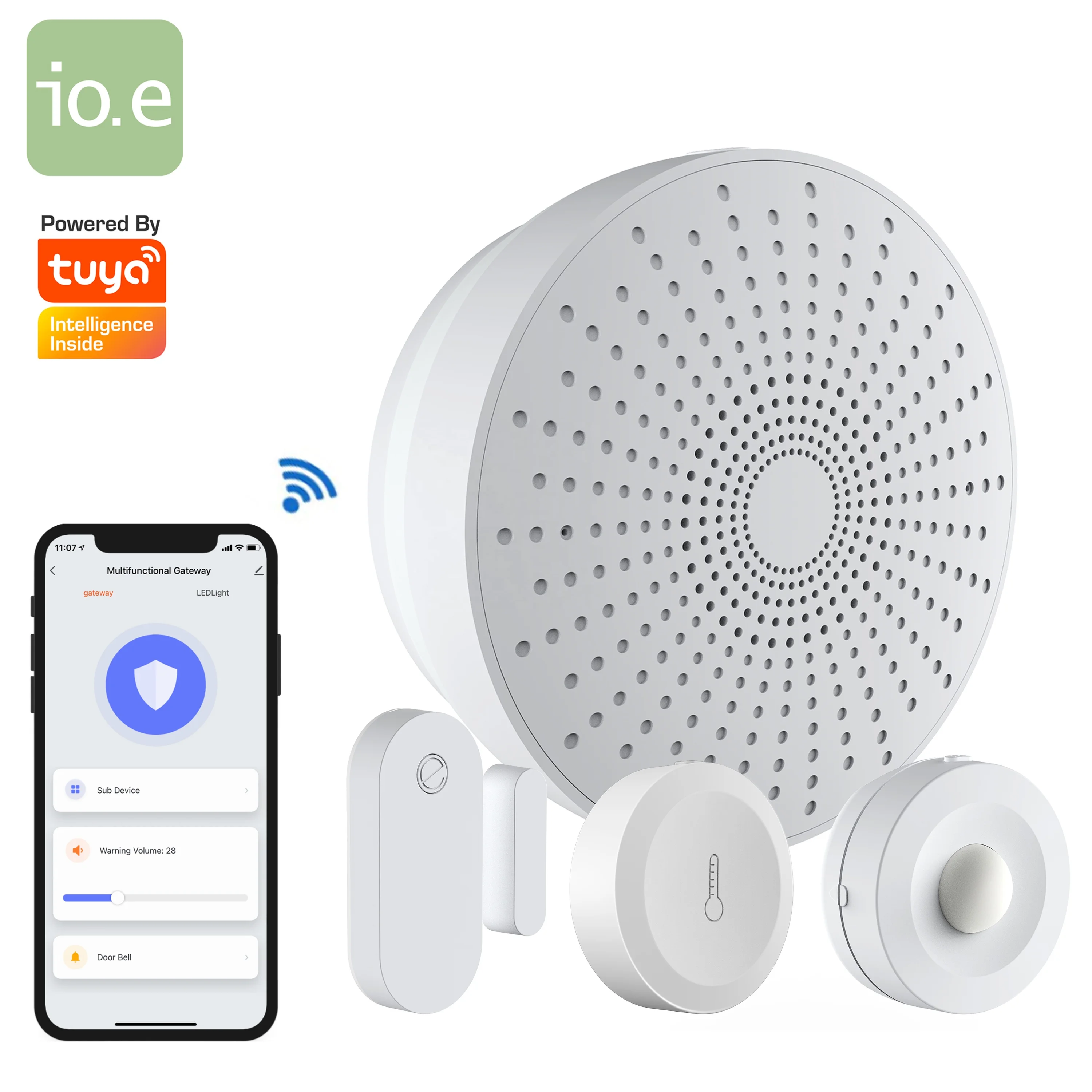  Zigbee Умный домашний комплект безопасности датчик и сирена шлюз Tuya