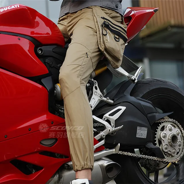 SCOYCO Man Motorcycle Riding Jeans With  Armor Knee Hip Pads Motocross Racing Pants Motorbike Cycling Trousers Armor Protective