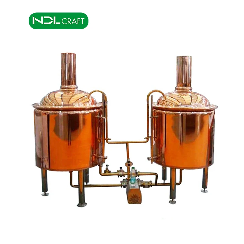 Copper Brew Kettle and Conical Fermenter Copper Beer Brewing Kettle Micro Brewery Equipment for Sale 500L