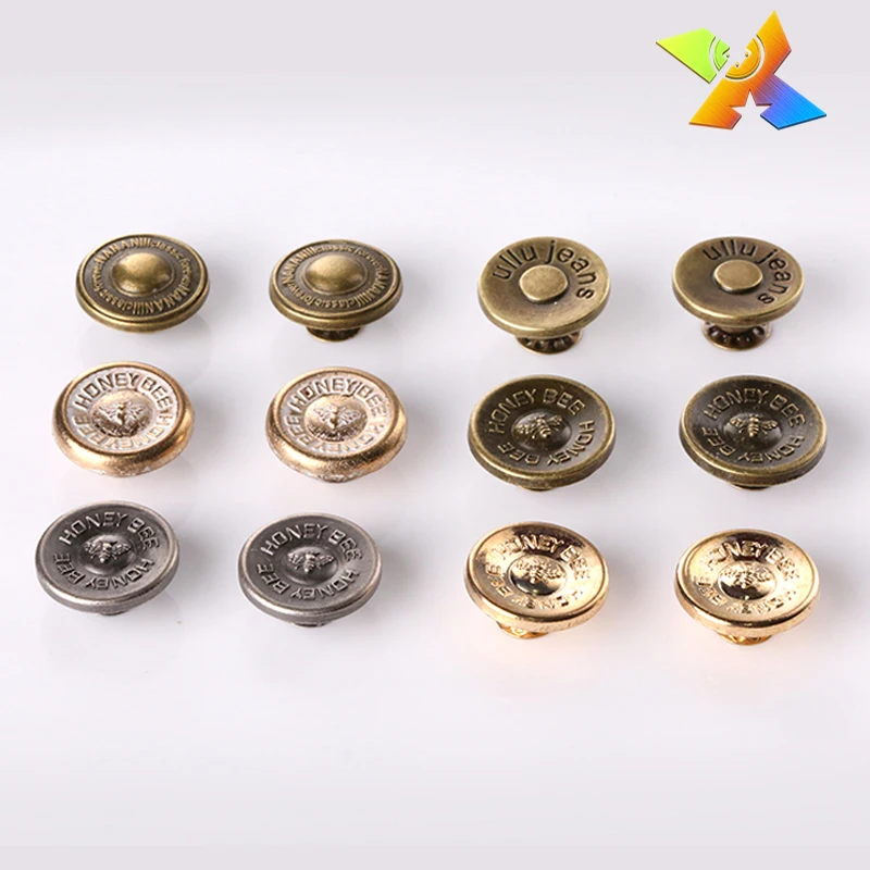 wholesale  personalized manufacturer shank  metal Jeans buttons and rivet