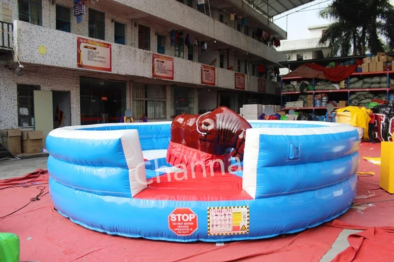 Popular kids Riding Machine Game Rodeo Inflatable Mechanical Bull For Sale