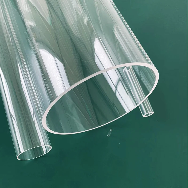 High purity clear quartz tube glass cylinder