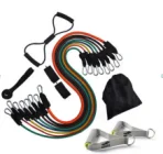 Resistance Bands Set with Workout Bar Pilates Bar Kit Exercise Elastic Bands with Handles And Door Anchor for whole Body Train