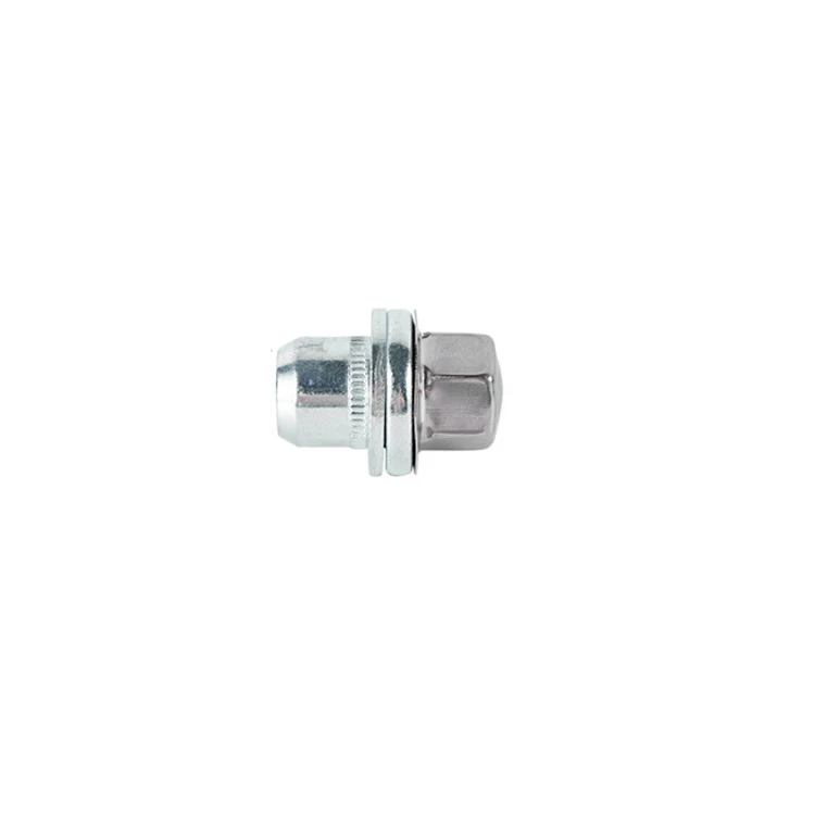 Stainless steel material White zinc plating chrome wheel lock nut