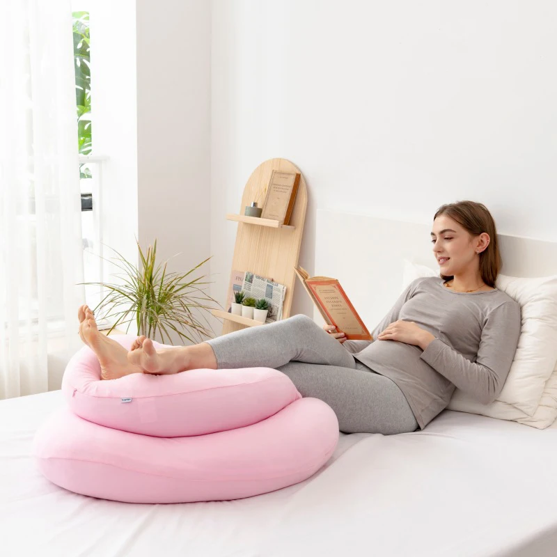 SUNNUO New Custom Full Body C Shaped Multi-color Washable Maternity Nursing Pregnancy Pillow With Removable Cotton Cover