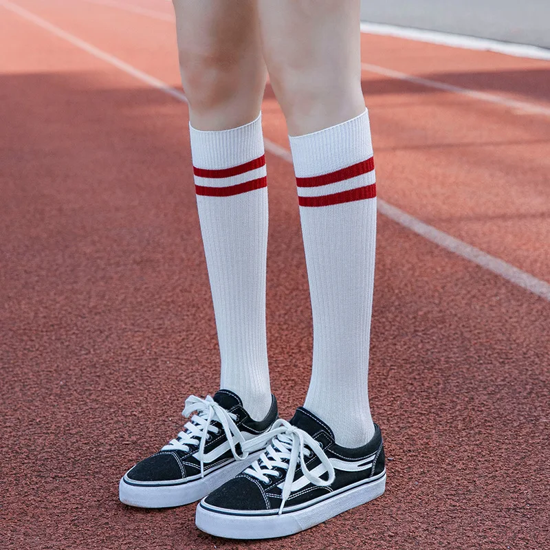 Trendy Fashion High School Student Graduates Teen Girl Tube Socks Women Knee High Socks