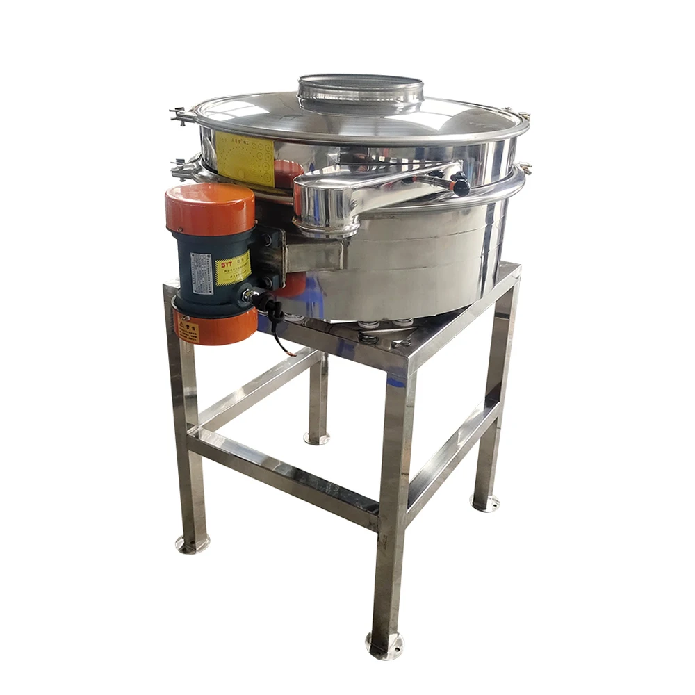 SY-600 Stainless Steel Vibrating Screen Industrial Flour Sifter Granular Powder Circular Vibratory Sifter Sieve Machine