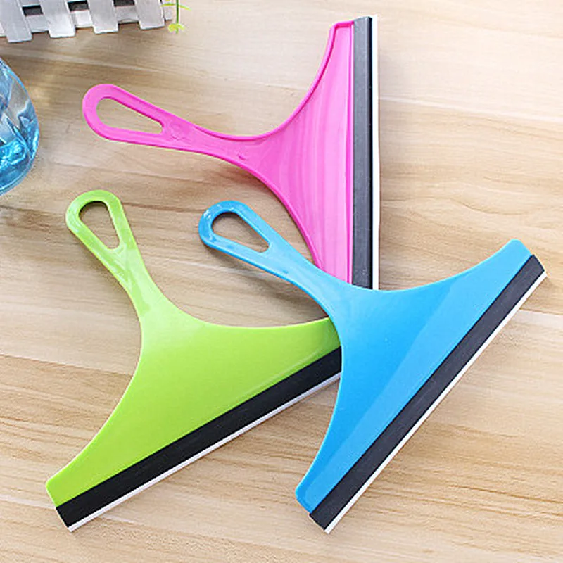 DS4439 Silicone Shower Squeegees Glass Wiper Scraper Window Cleaner Bathroom Squeegee Small Squeegee for Shower Glass Door