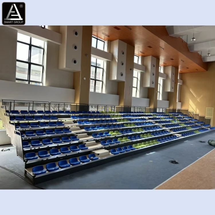 Metal Structure Telescopic Tribune Stand Stadium Retractable Bleachers Seats for Sale