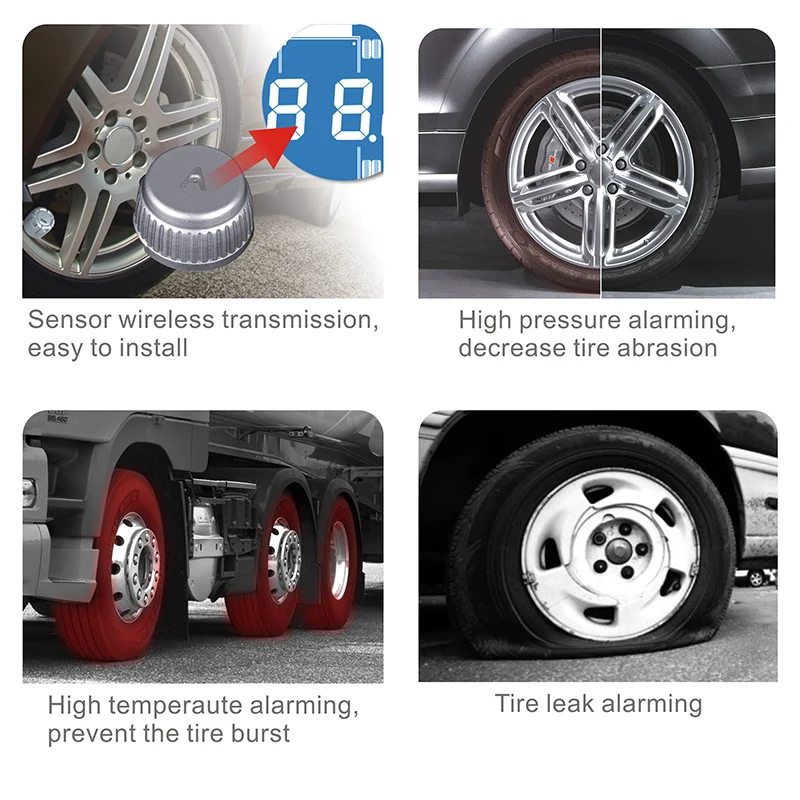 SPY  tire pressure sensor Diagnostic System Universal Tire Sensors Tpms Sensor 315Mhz Or 433Mhz Tire Pressure Monitoring System